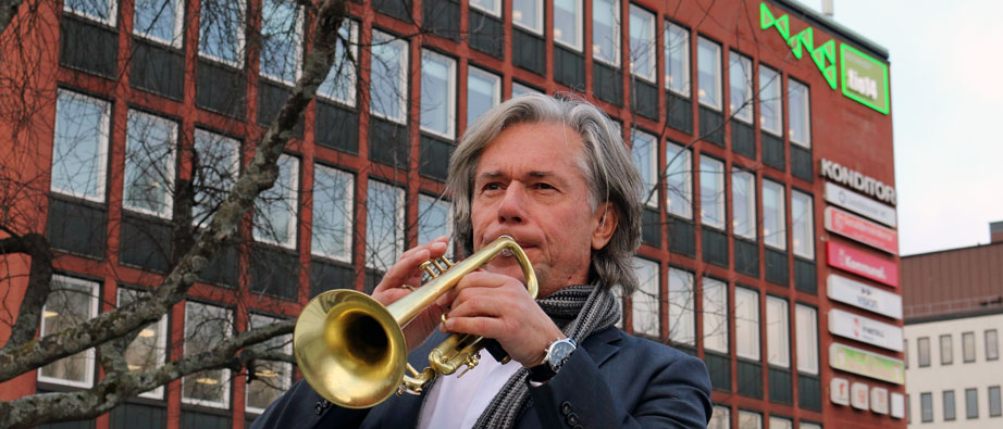 Uno Hagstrand, spelandes trumpet, är ny chef för kulturskolan i Falun.